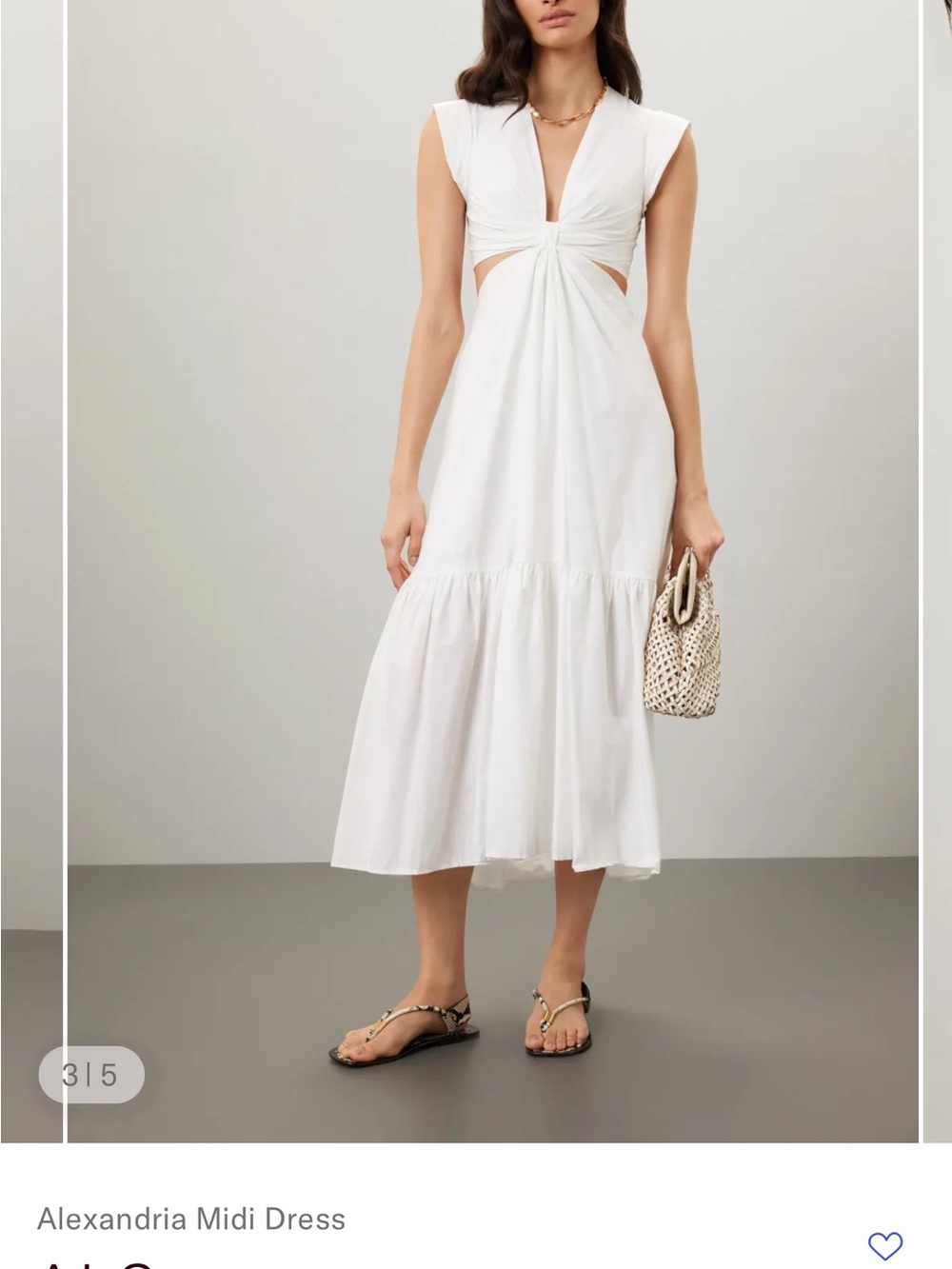 A.L.C. Alexandria Midi Dress in White